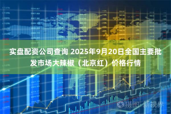 实盘配资公司查询 2025年9月20日全国主要批发市场大辣椒（北京红）价格行情
