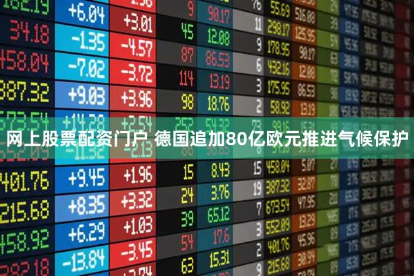 网上股票配资门户 德国追加80亿欧元推进气候保护